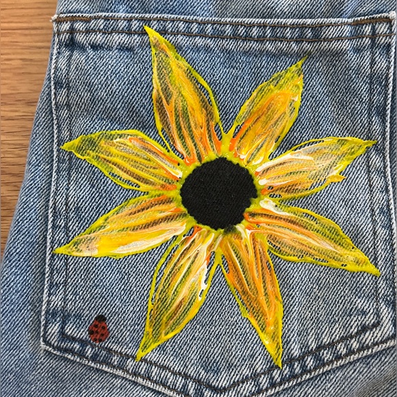 Ichi Jeans with custom hand painted design - Picture 4 of 6